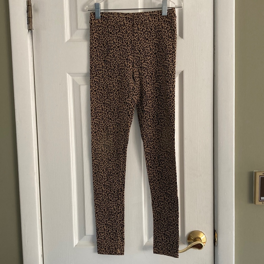 CREWCUTS FULL LENGTH LEOPARD LEGGINGS SIZE 12 - Picture 1 of 4